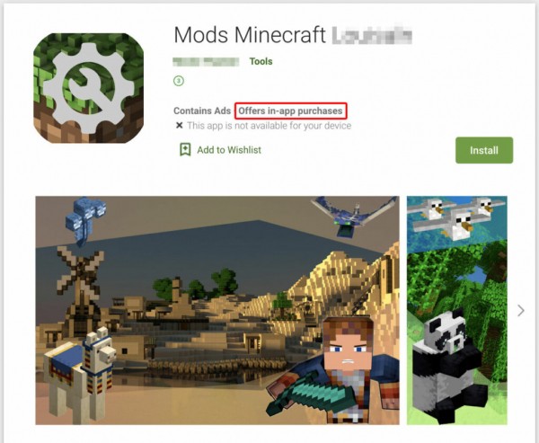 Лаборатория Касперского обнаружила поддельные моды Minecraft в Google Play