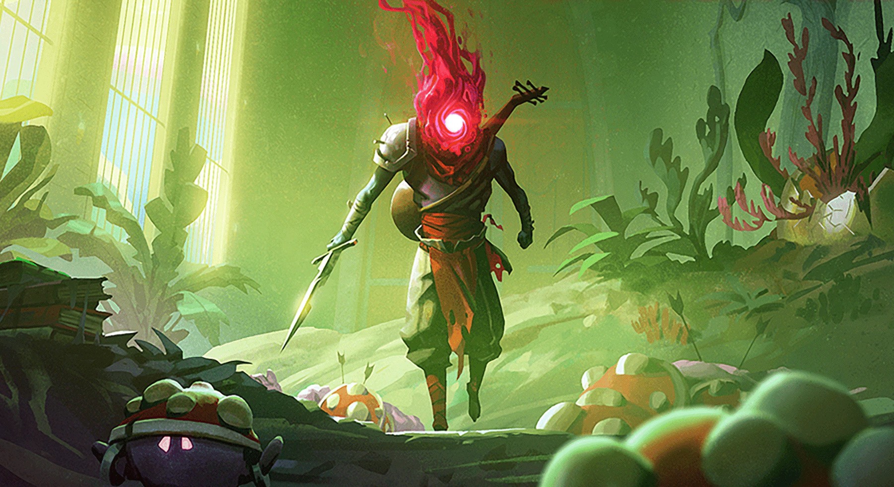 Dead cells roguelike игры. Дед Целлс. Dead Cells Art. Dead Cells главный герой. Грибной парниша Dead Cells.