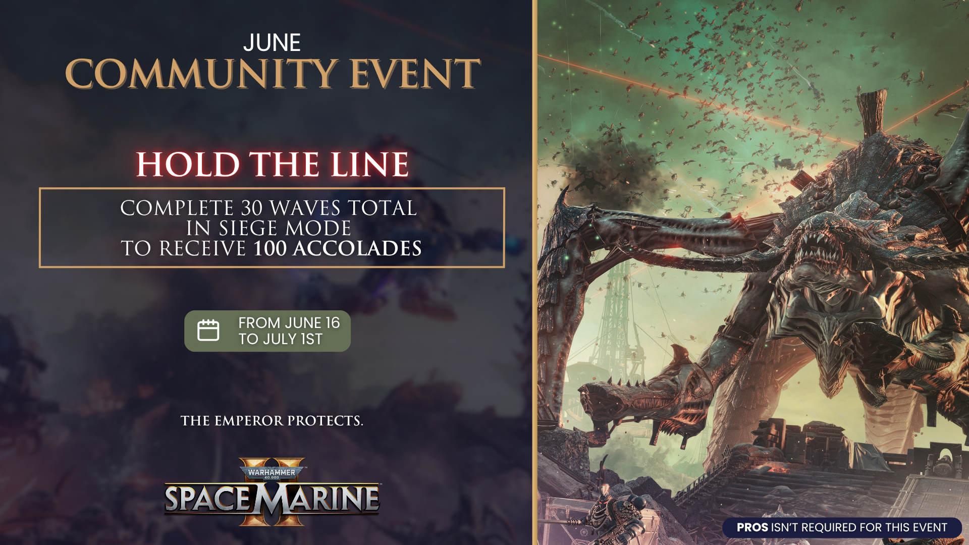 Warhammer 40,000: Space Marine 2 - событие Siege Mode