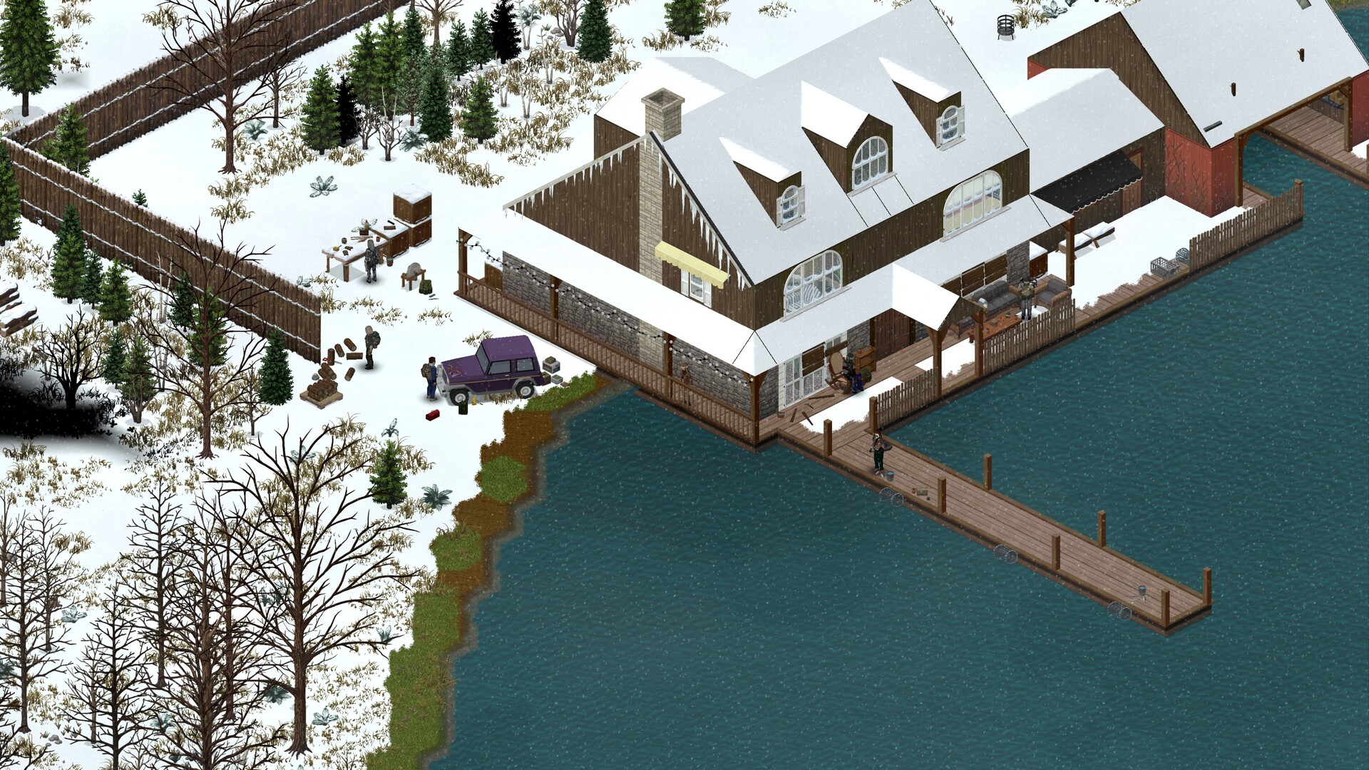 Укрепленное убежище в Project Zomboid